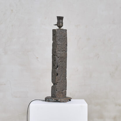 Pied de lampe en bronze
