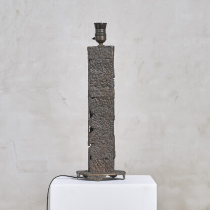 Pied de lampe en bronze