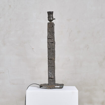 Pied de lampe en bronze