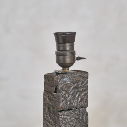 Pied de lampe en bronze