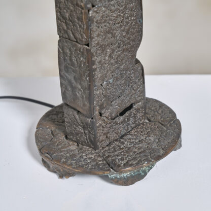 Pied de lampe en bronze