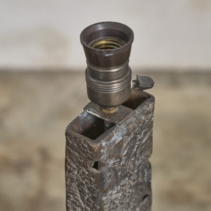 Pied de lampe en bronze