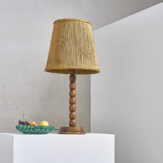 Grande lampe en chêne