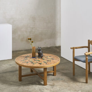 Table basse chêne et céramique