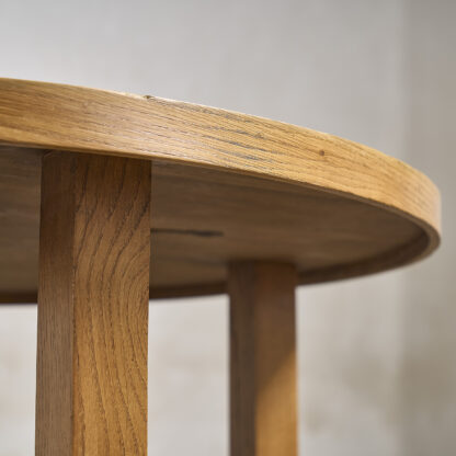 Table basse circulaire chêne et céramique jean pierre viot