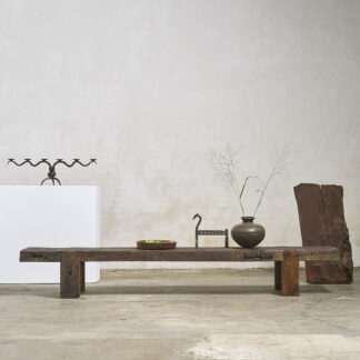 Banc primitif en chêne