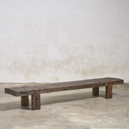 Banc primitif en chêne