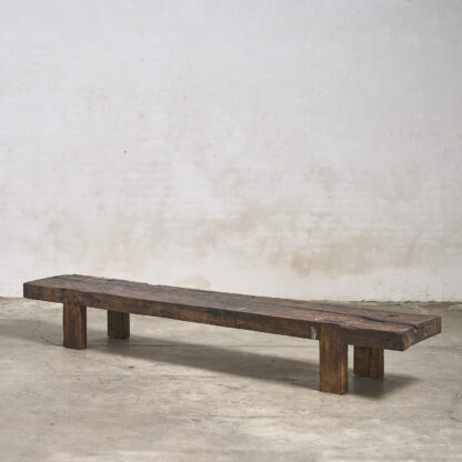 Banc primitif en chêne