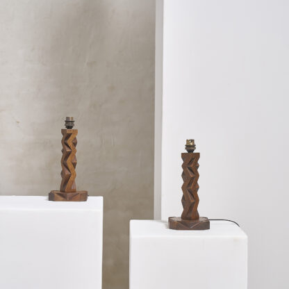 Paire de lampes brutaliste
