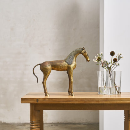 Grand cheval en bronze doré