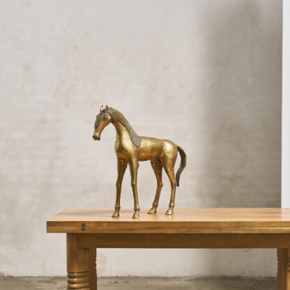 Grand cheval en bronze doré