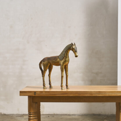 Grand cheval en bronze doré
