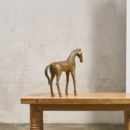 Grand cheval en bronze doré
