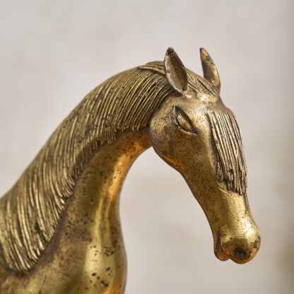 Grand cheval en bronze doré