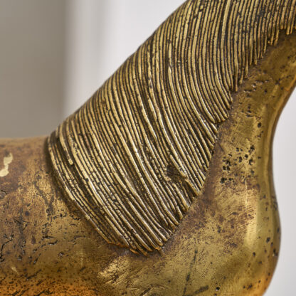 Grand cheval en bronze doré