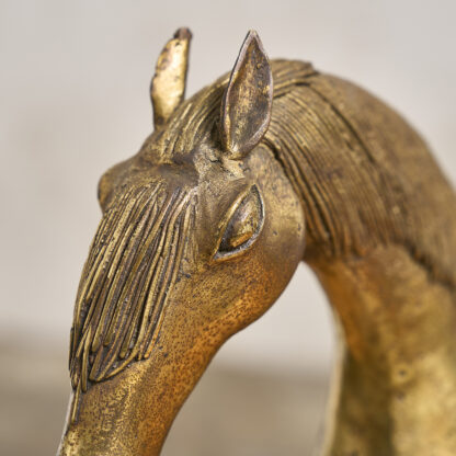Grand cheval en bronze doré
