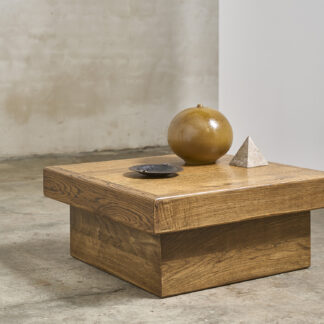 Table basse carrée en chêne