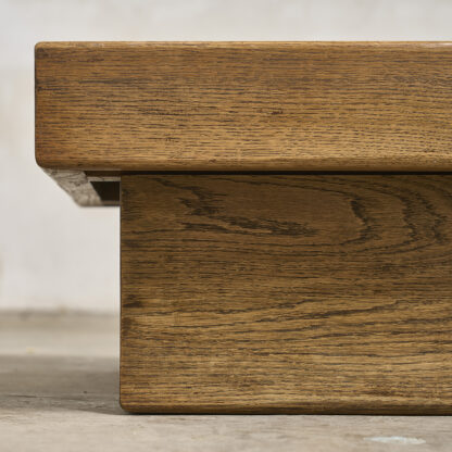 Table basse carrée en chêne