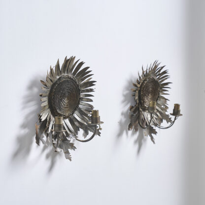 paire d'appliques tournesol