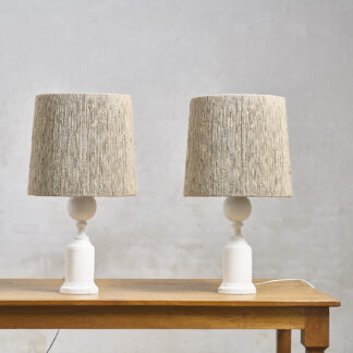 Paire de lampes blanche