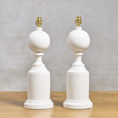 Paire de lampes blanche