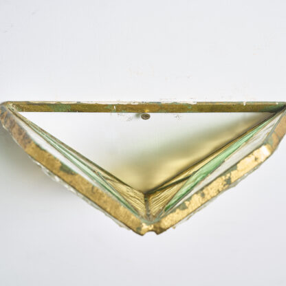 Paire d'appliques en verre taillé