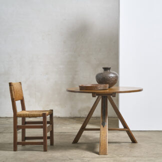 Table rond de vigneron