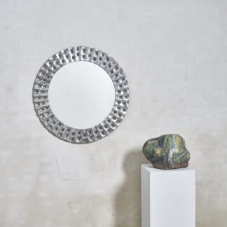 Miroir rond en aluminium