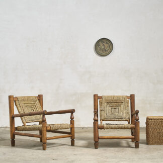 Paire de fauteuils en corde audoux minet