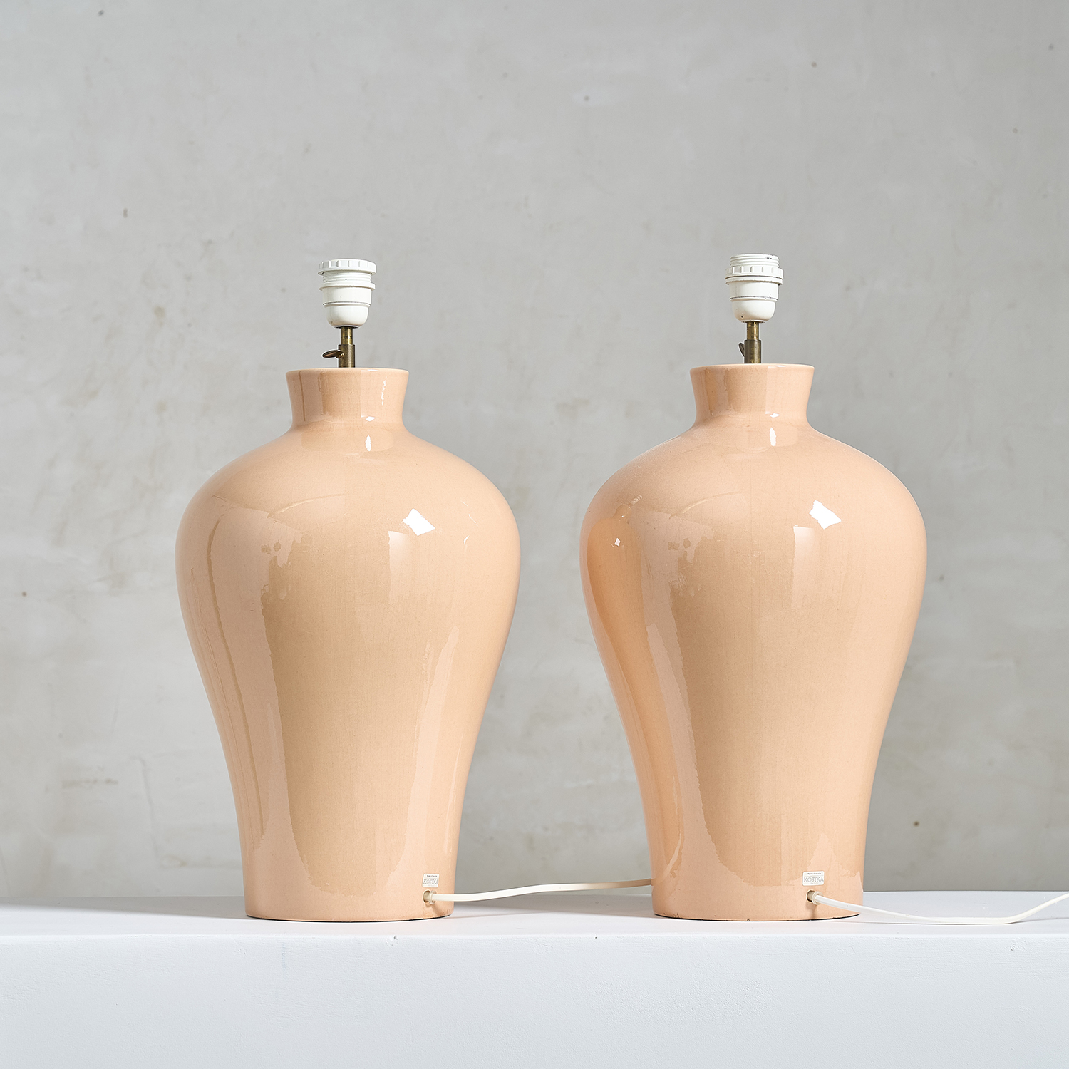 Paire de lampes Kostka