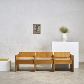 Banquette 3 places en chêne