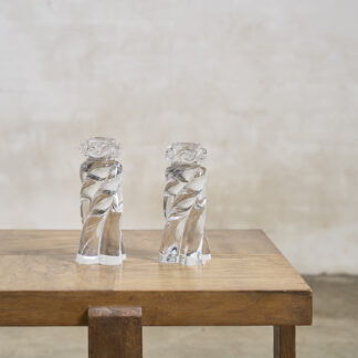 Paire de bougeoirs Baccarat