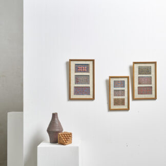 triptyque de broderies