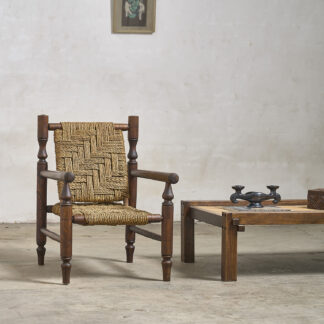 Fauteuil en paille Audoux / Minet