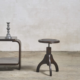 Tabouret en chêne années 40