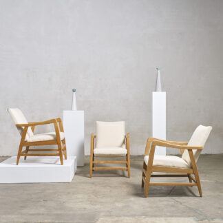 Trio de fauteuils vintage