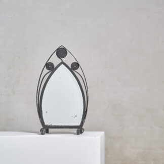 Miroir art deco en fer forgé