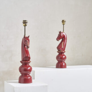 Paire de lampes cavaliers
