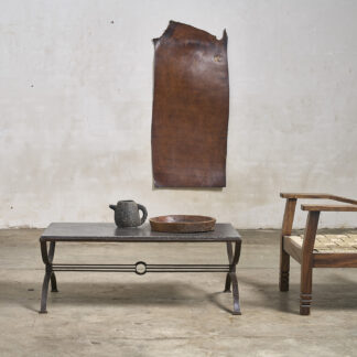 Table basse en fer forgé