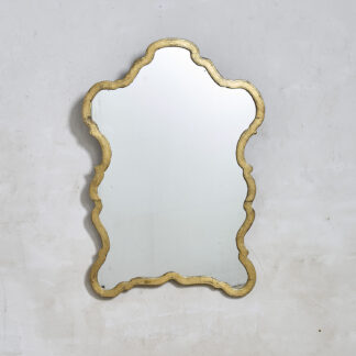 Miroir mural doré